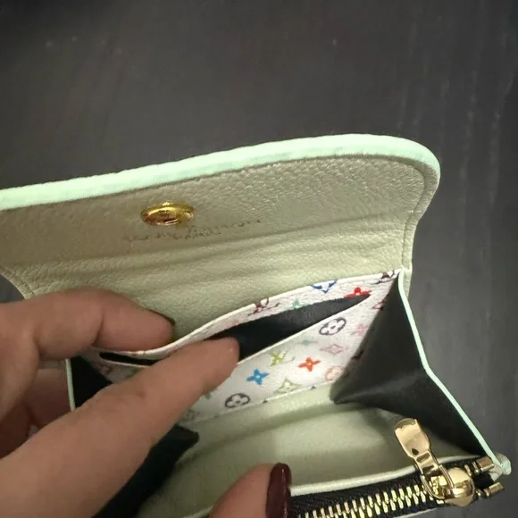 LV Mint Green Card Wallet - Picture 7 of 10